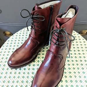 Anthropologie BZ Moda Ankle Lace Boots